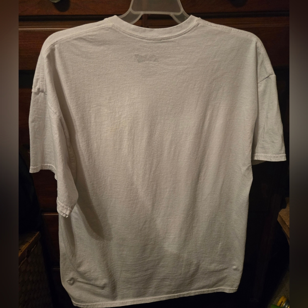 Vintage Budweiser White Graphic T-Shirt for Men - Picture 4 of 4